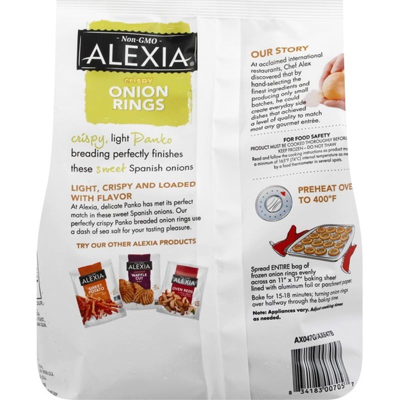 Alexia Onion Rings, with Panko Breading and Sea Salt, Crispy (13.5 oz