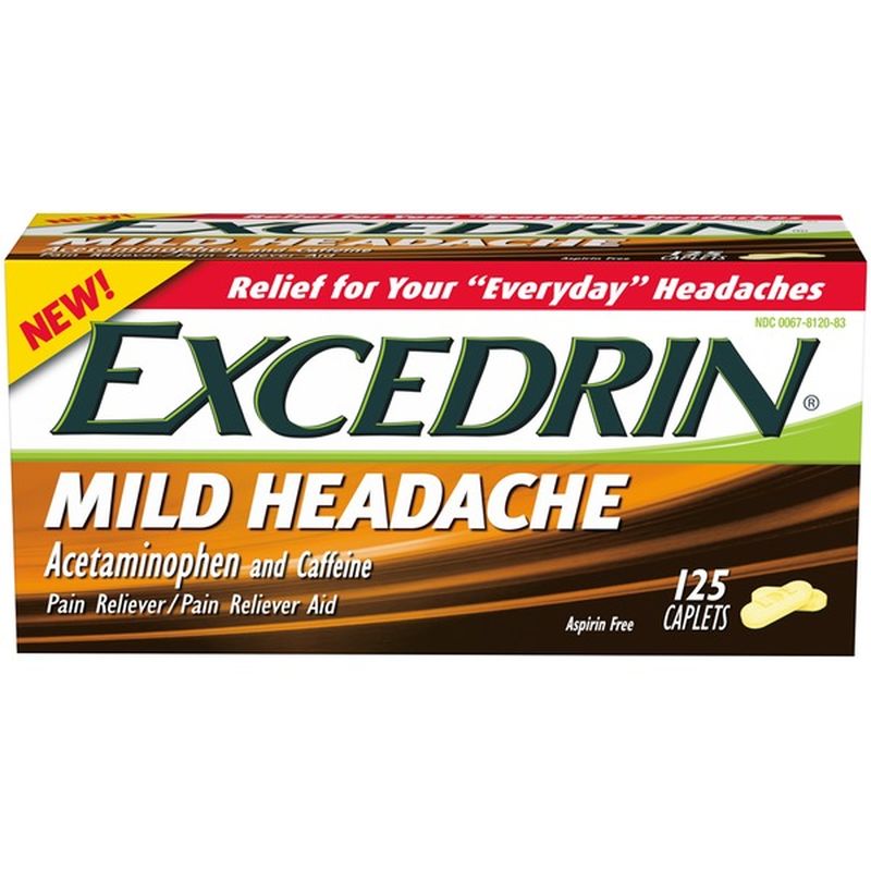 Excedrin Mild Headache Acetaminophen and Caffeine Caplets Pain Reliever