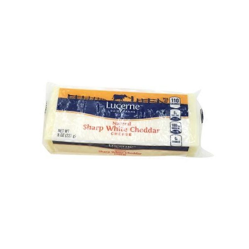 Lucerne Sharp White Cheddar Cheese (8 oz) Instacart
