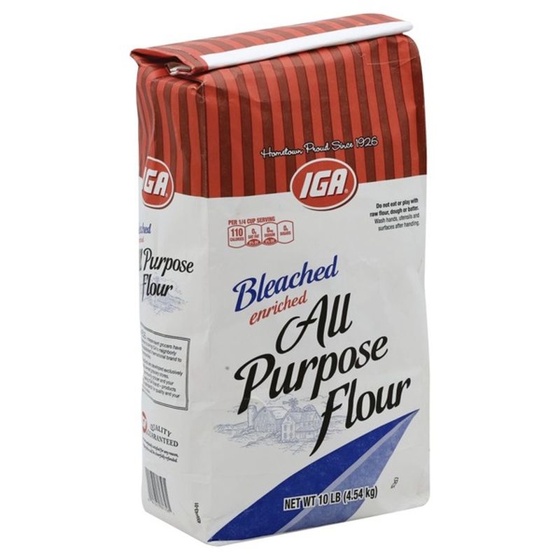 IGA Flour, All Purpose, Bleached, Enriched (10 lb) Instacart