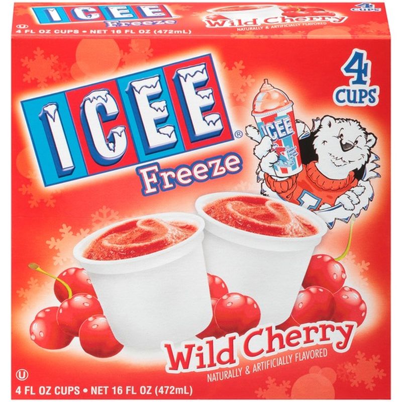 Icee Frozen Beverage Wild Cherry Box 4 Fl Oz Instacart 7574