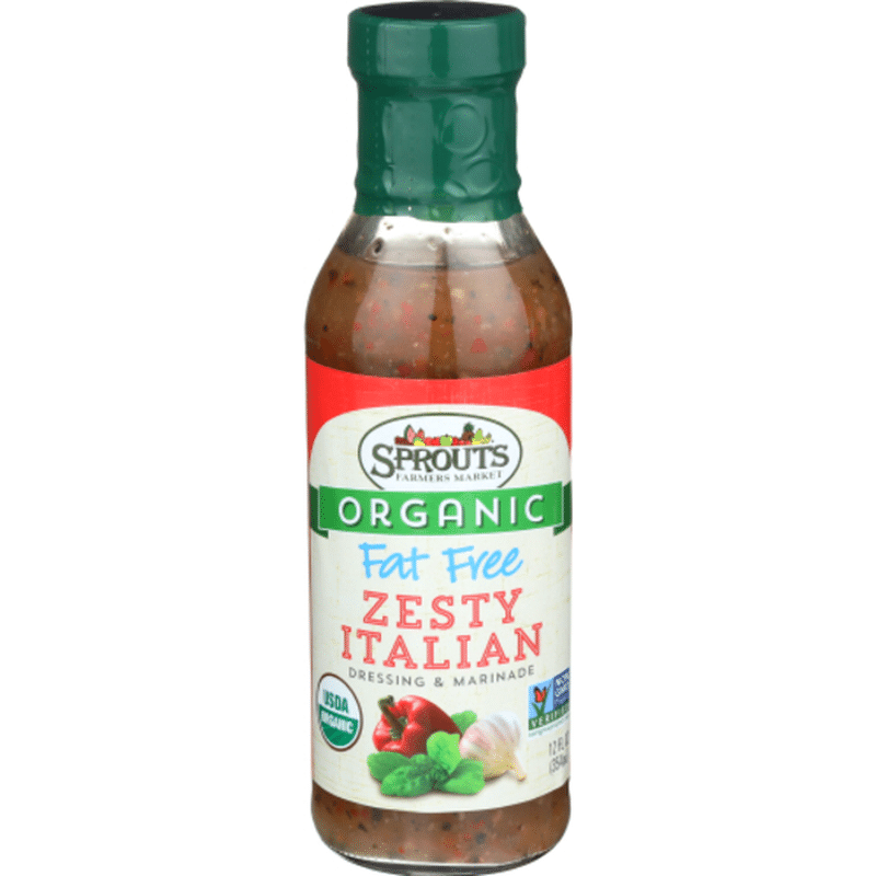 Sprouts Organic Fat Free Zesty Italian Dressing (12 fl oz) Instacart