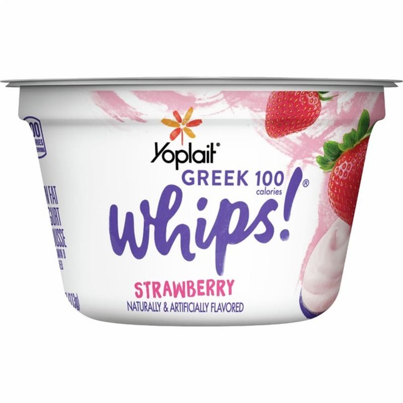 Yoplait Yogurt Mousse, Greek, Low Fat, Strawberry (4 oz) Instacart