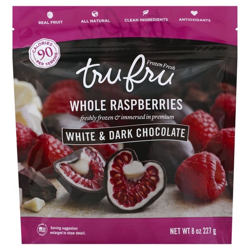 Tru Fru Raspberries, Dark Chocolate (8 oz) Delivery or Pickup Near Me ...