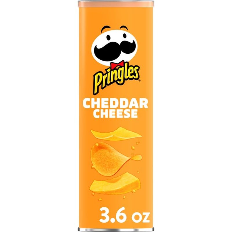 Pringles Potato Crisps Chips, Cheddar Cheese, Snacks On The Go