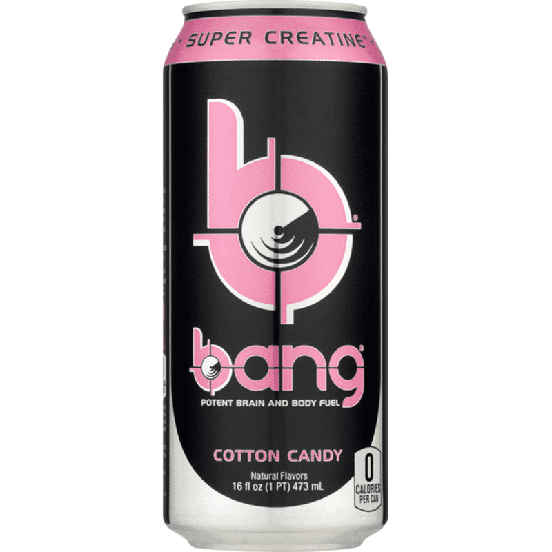 Bang Brain And Body Fuel Potent Cotton Candy Can 16 Fl Oz
