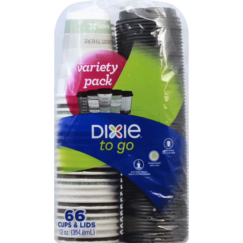 Dixie Cups & Lids, Variety Pack, 12 Ounce (1 each) from Smart & Final