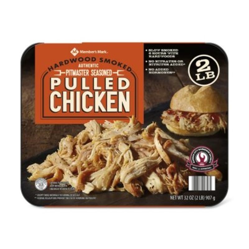 Member's Mark Smokehouse Hardwood Smoked Authentic Pitmaster Seasoned Pulled Chicken (2 lb) from 