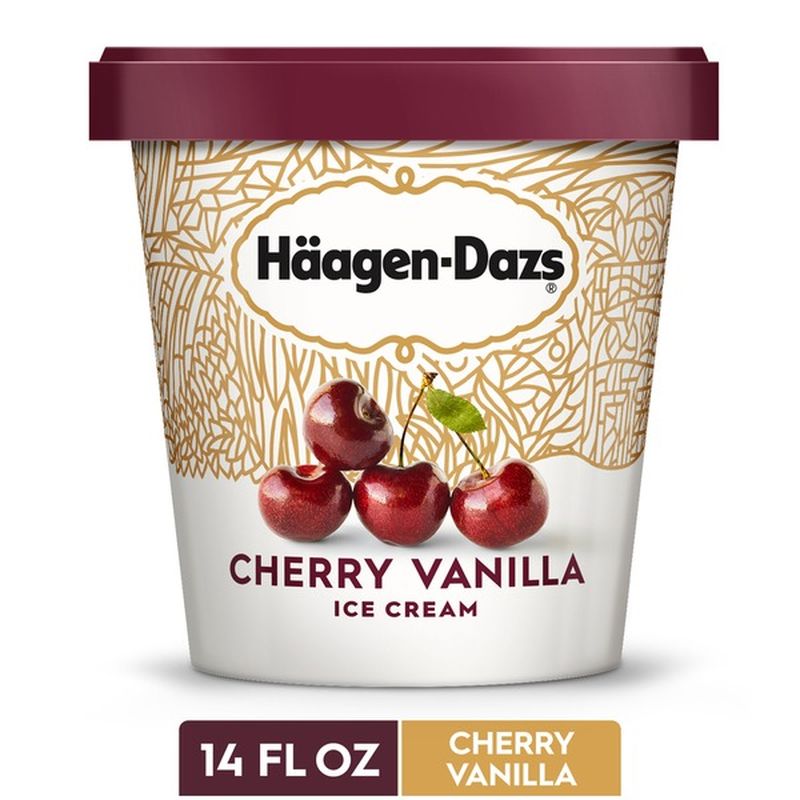 Haagen Dazs Cherry Vanilla Ice Cream 14 Fl Oz Instacart 3552