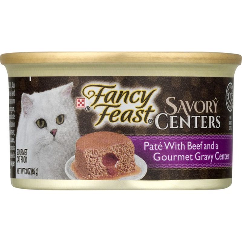 Fancy Feast Pate Wet Cat Food, Savory Centers Pate With Beef & a