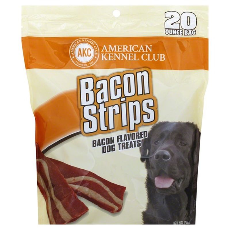 American Kennel Club Dog Treats, Bacon Strips, Bacon Flavored (20 oz) Instacart