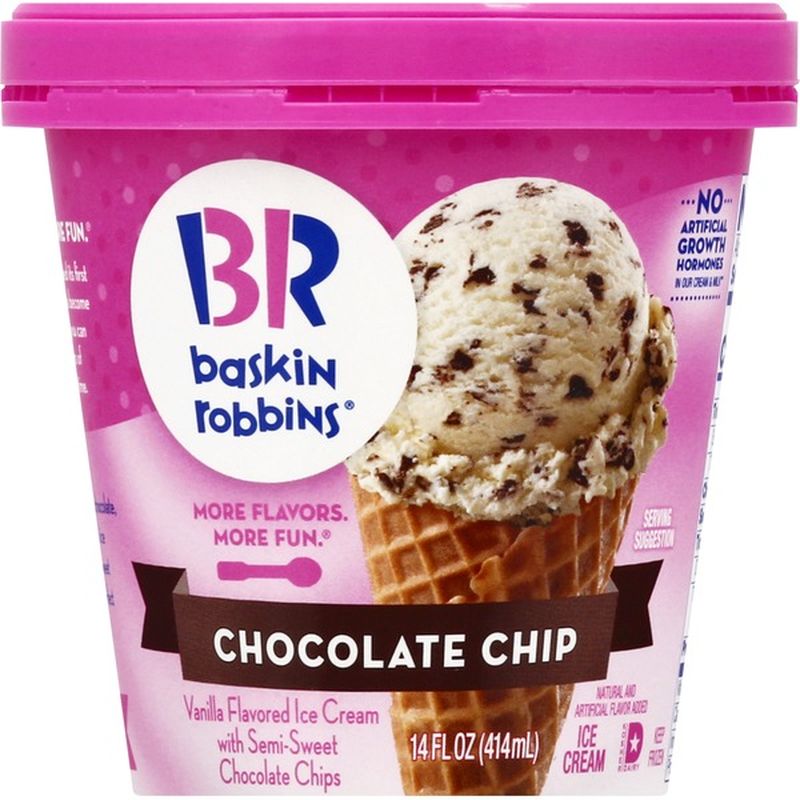 Baskin Robbins Ice Cream, Chocolate Chip (14 Oz) From Lunardi’s Markets 