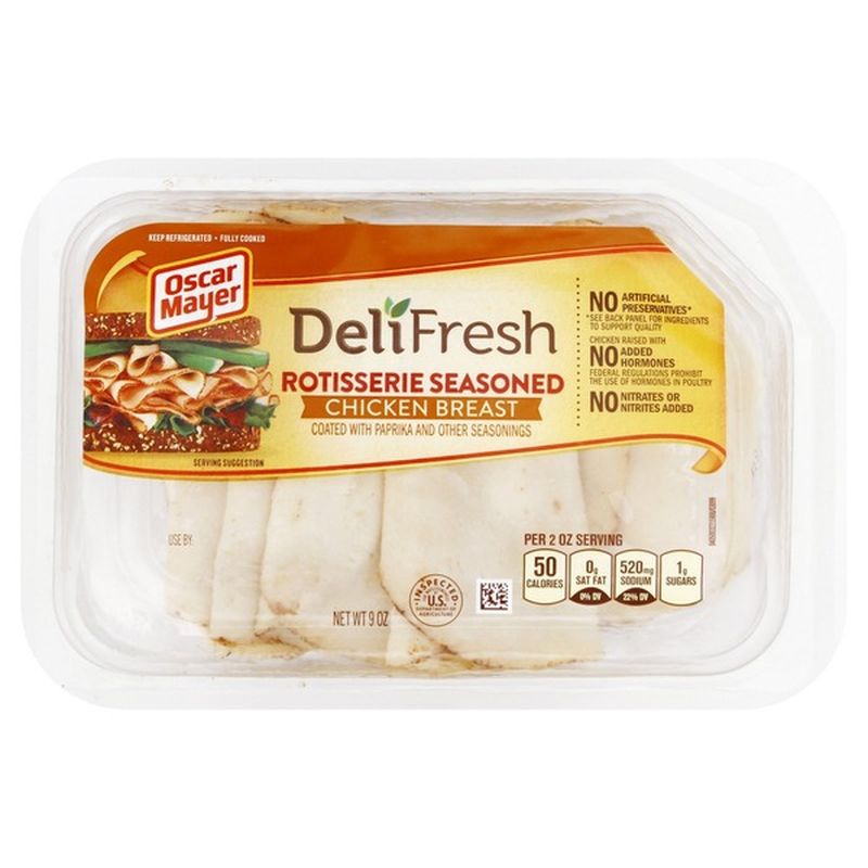 Oscar Mayer Deli Fresh Rotisserie Seasoned Chicken Breast (9 oz) from ...