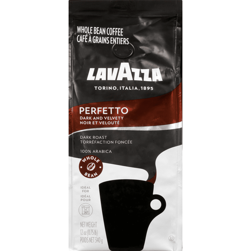 LavAzza Coffee, Whole Bean, Dark Roast, Perfetto (12 oz) Instacart