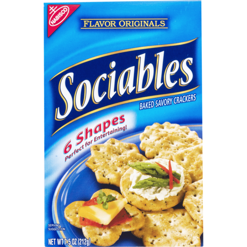 Flavor Originals Sociables Baked Savory Crackers (7.5 oz) Instacart