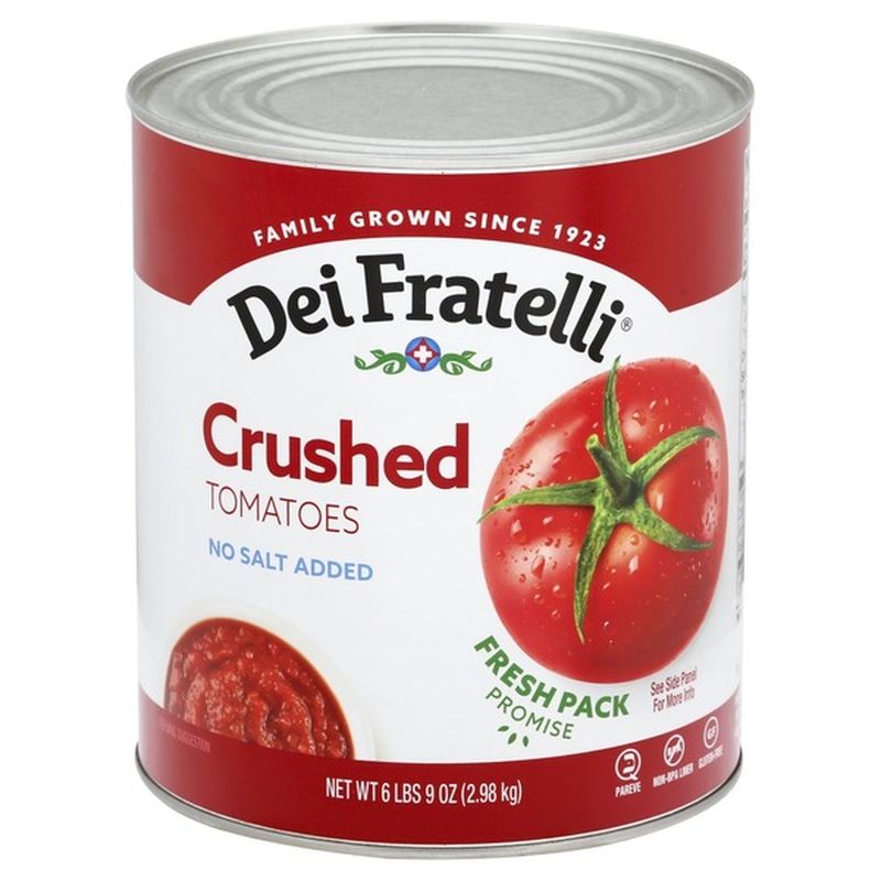Dei Fratelli Tomatoes, No Salt Added, Crushed (105 oz) Instacart
