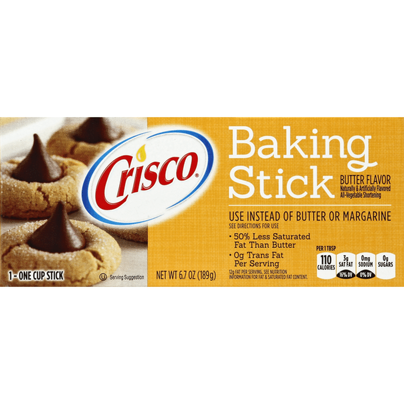 Crisco Baking Stick, Butter Flavor (1 each) Instacart