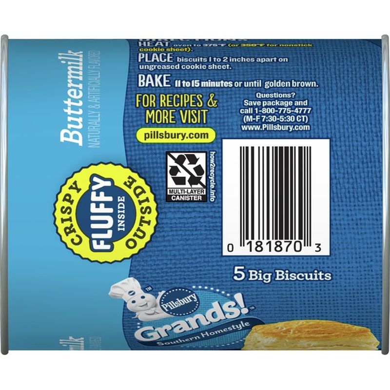 Pillsbury Biscuits, Buttermilk, Big (5 each) from Publix Instacart