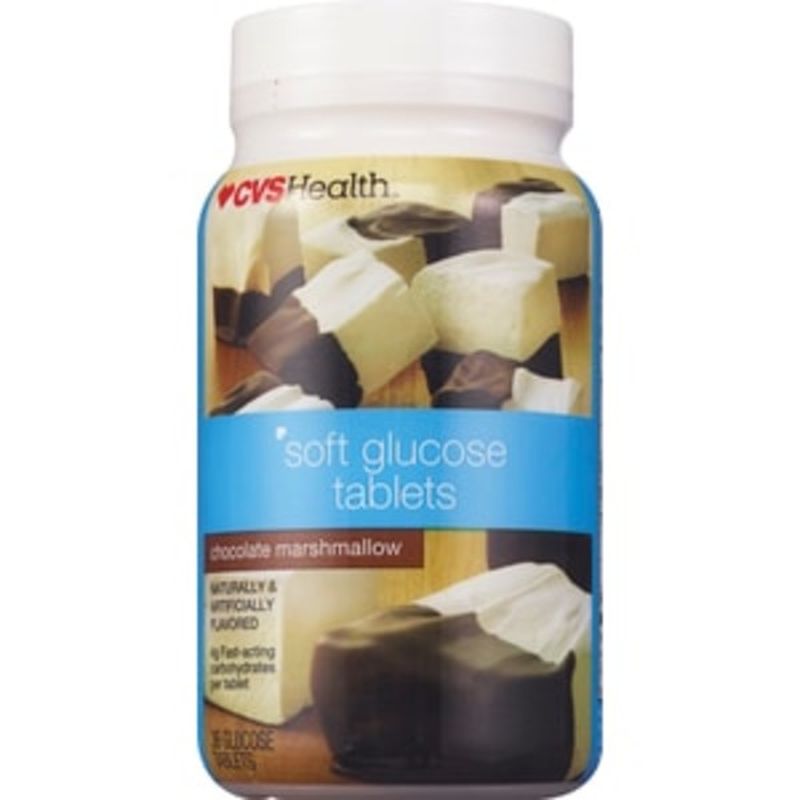 CVS Health Chocolate Marshmallow Soft Chewable Glucose Tablets (36 ct