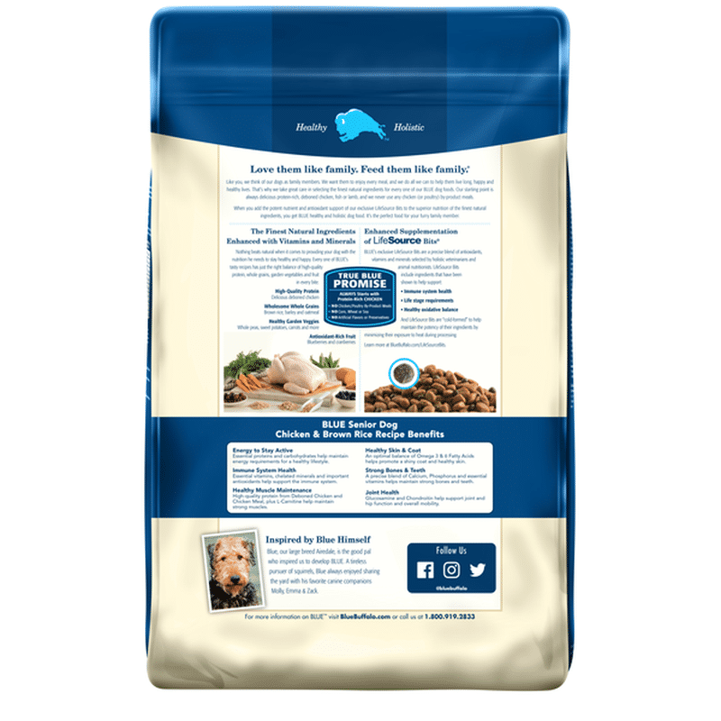 Blue Buffalo Life Protection Formula Natural Senior Dry Dog Food ...