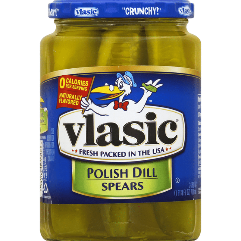 Vlasic Pickles, Polish Dill, Spears (24 fl oz) Instacart