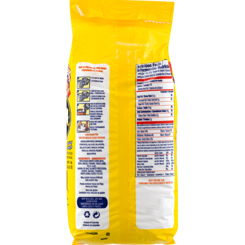 P.a.n. 100 White Corn Instant Dough PreCooked White Maize Meal (35.27 oz) from Food Lion