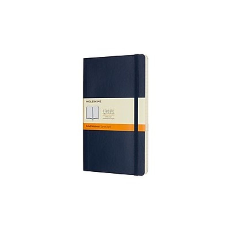 Moleskine Sapphire Blue Soft Cover Large Ruled Notebook