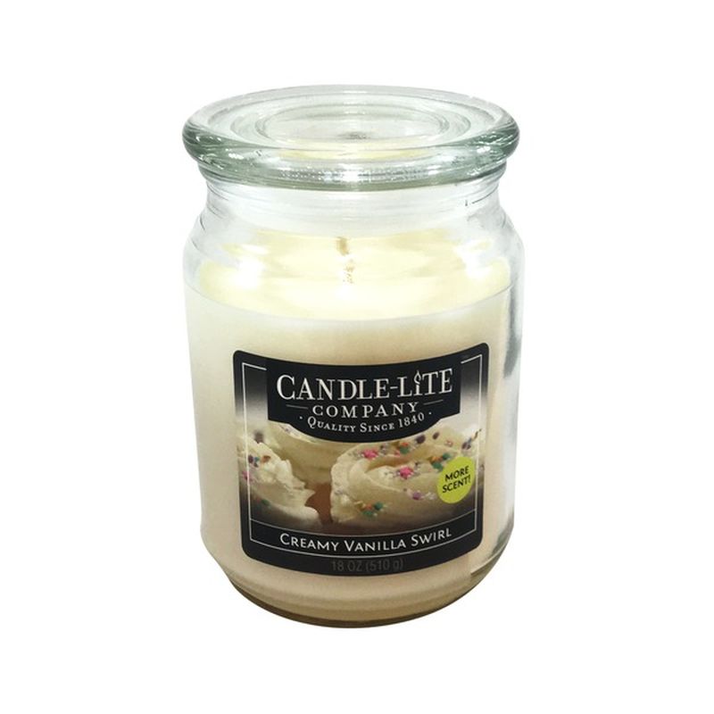 Candle Lite Candle, Creamy Vanilla Swirl (18 oz) from Kroger Instacart