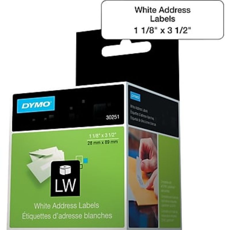 Dymo 1 1/8" x 3 1/2" LabelWriter Address Labels