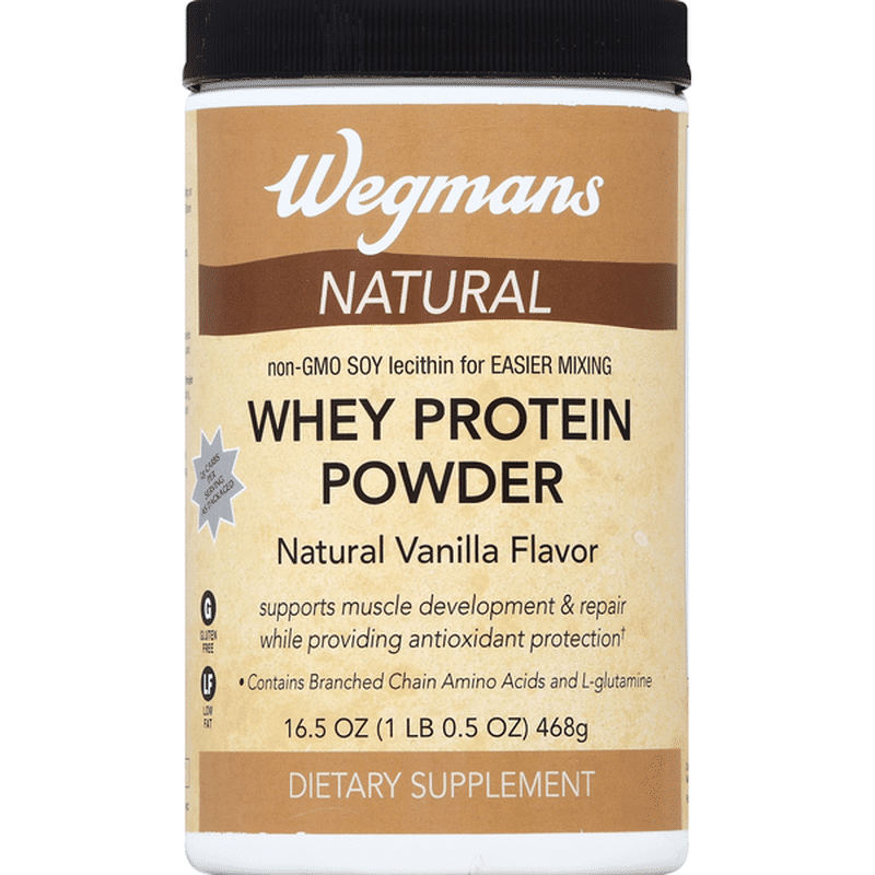 Wegmans Natural Whey Protein Powder, Natural Vanilla Flavor (16.5 oz