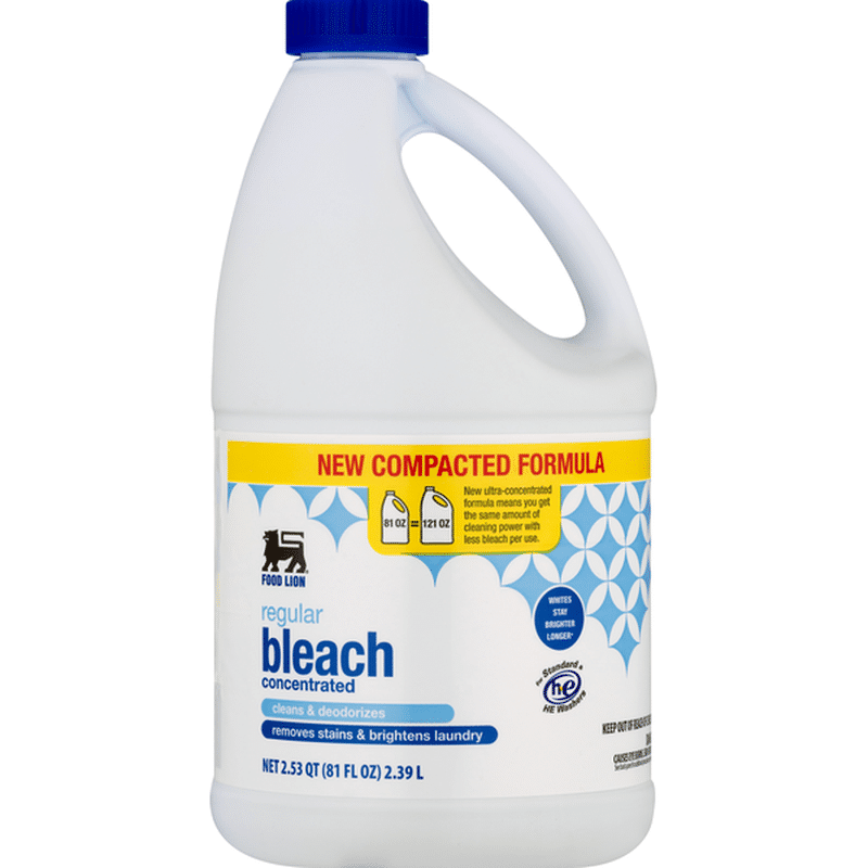 Food Lion Bleach, Regular, Concentrated (2.53 qt) Delivery or Pickup