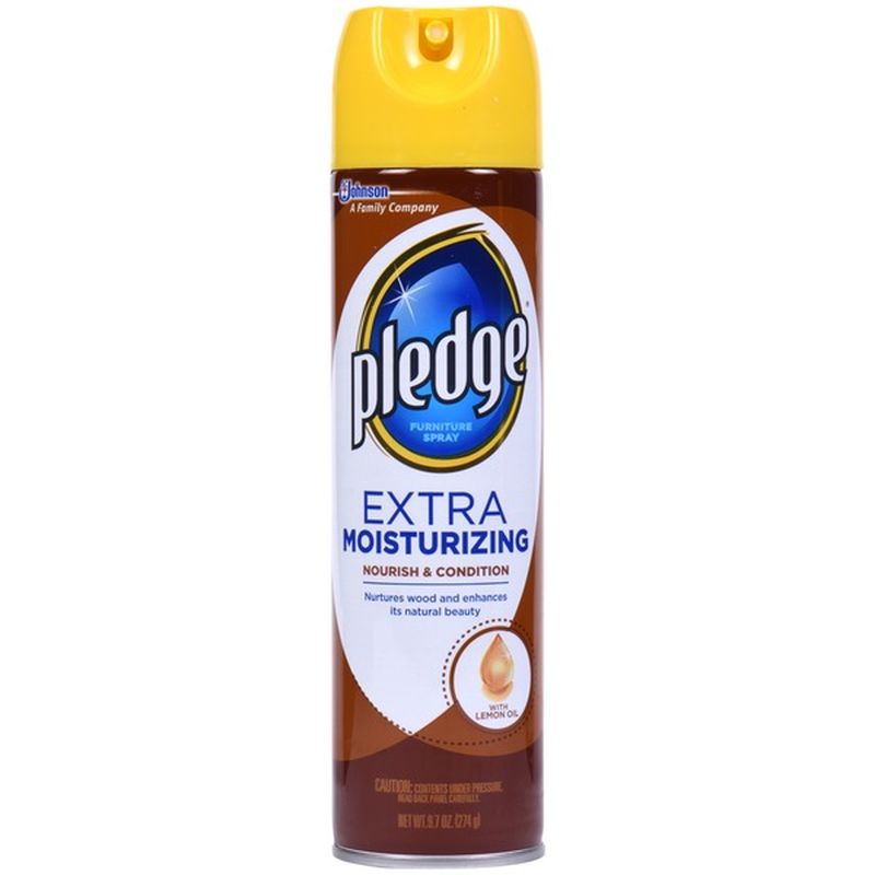 Pledge Furniture Spray, Extra Moisturizing, with Lemon Oil (9.7 oz