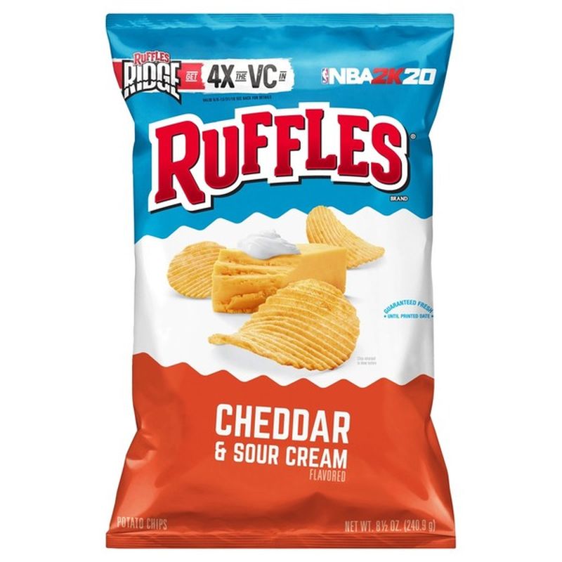 Ruffles Cheddar & Sour Cream Flavored Potato Chips (8.5 oz) from Stop ...