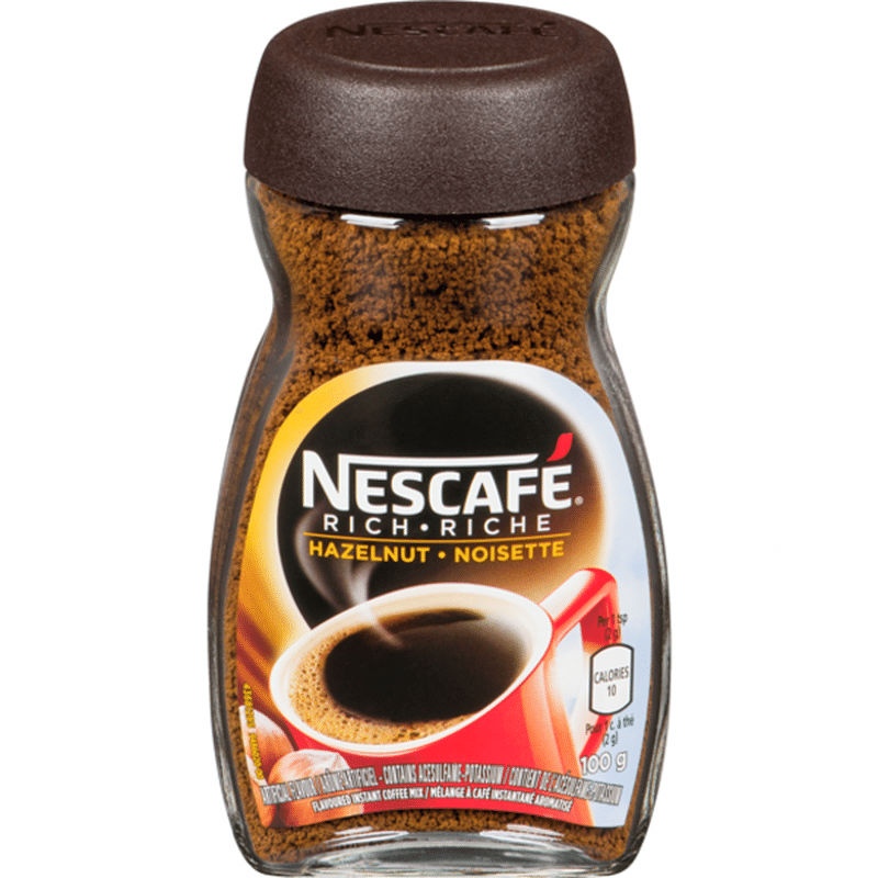 Nescafé Rich Hazelnut Instant Coffee Jar (100 g) Instacart