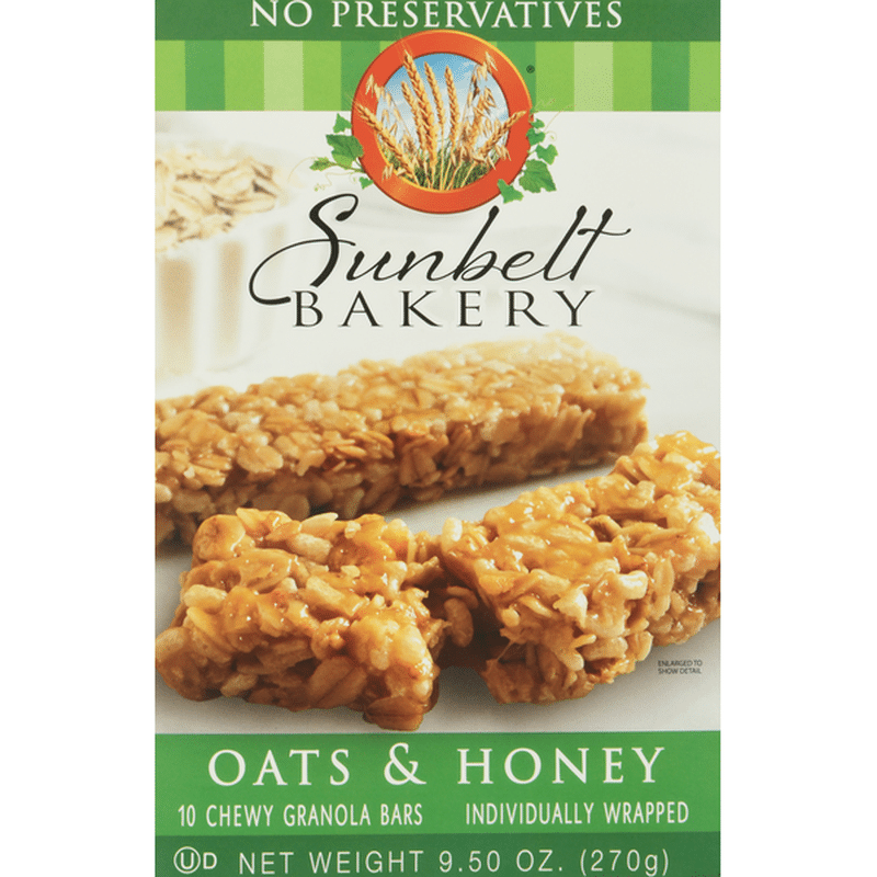 sunbelt bakery oats and honey granola bars