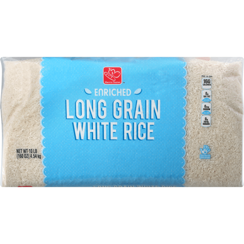 Harris Teeter White Rice, Long Grain, Enriched (10 lb) Instacart