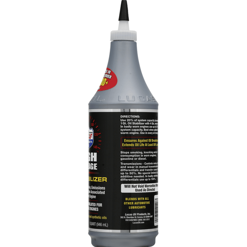 Lucas Oil Products, Inc. Oil Stabilizer, High Mileage (1 qt) - Instacart