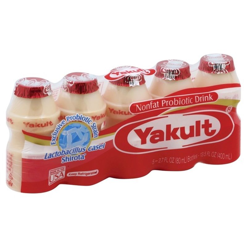 Yakult Nonfat Probiotic Drinks (2.7 fl oz) from Bristol Farms - Instacart