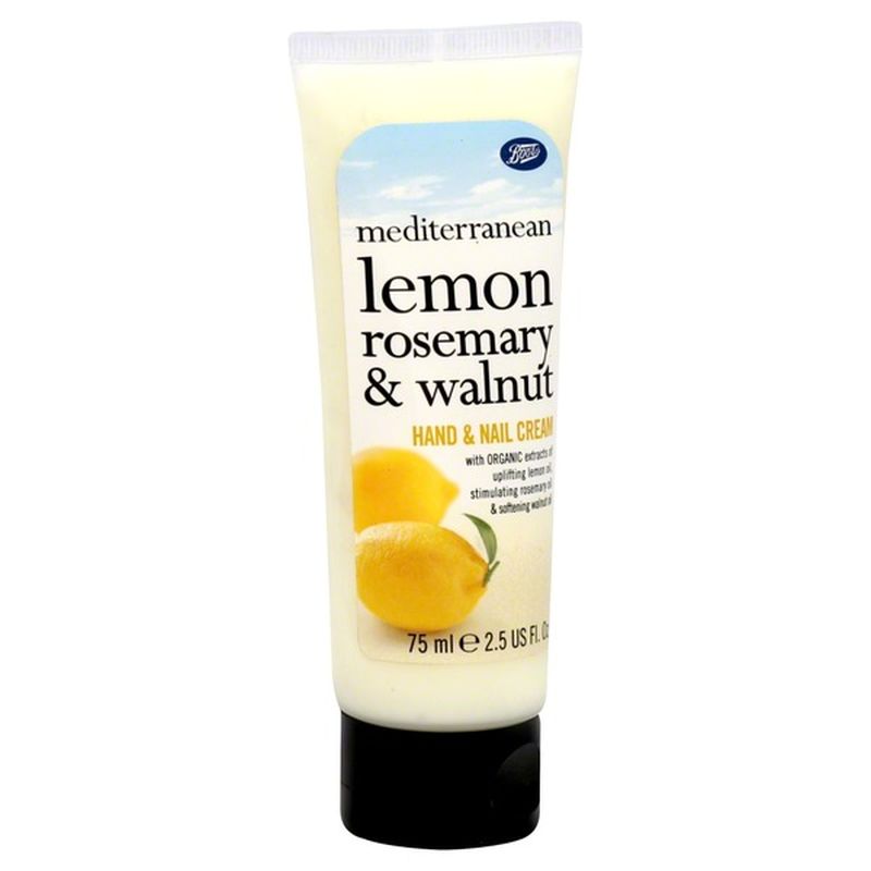 Boots Hand & Nail Cream, Lemon Rosemary & Walnut (2.5 oz) Instacart