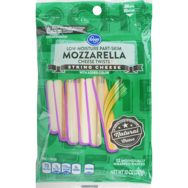 Kroger Mozzarella Twists String Cheese (12 ct) Instacart