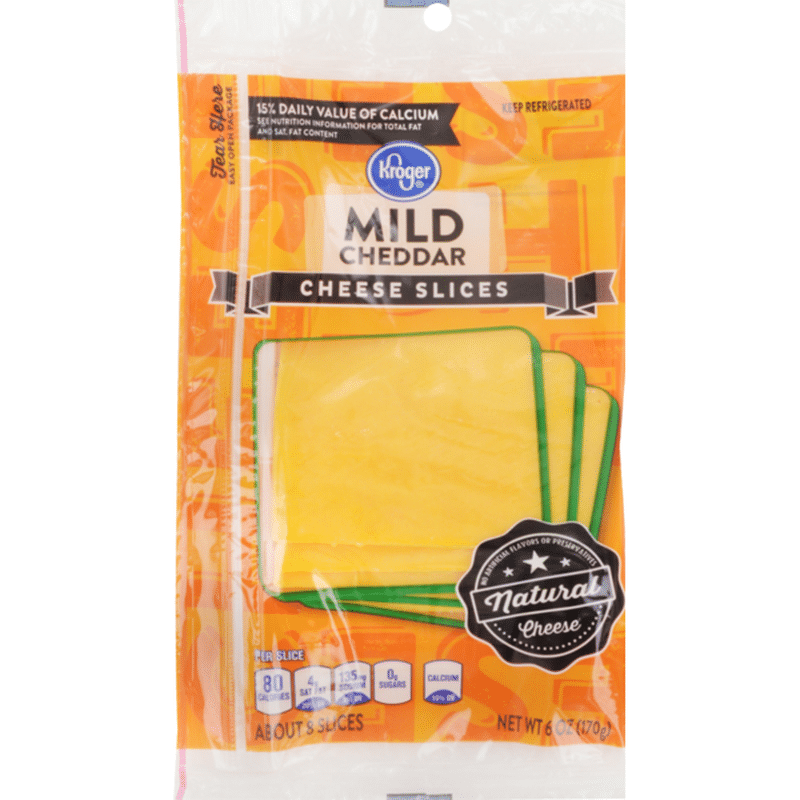 Kroger Mild Cheddar Slices (6 oz) Instacart