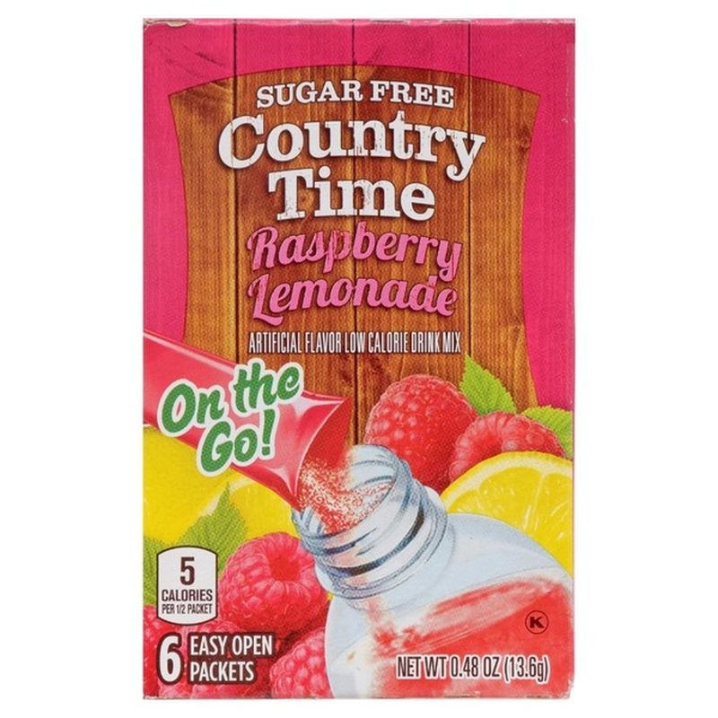 Country Time On-The-Go Sugar-Free Raspberry Lemonade Powdered Soft