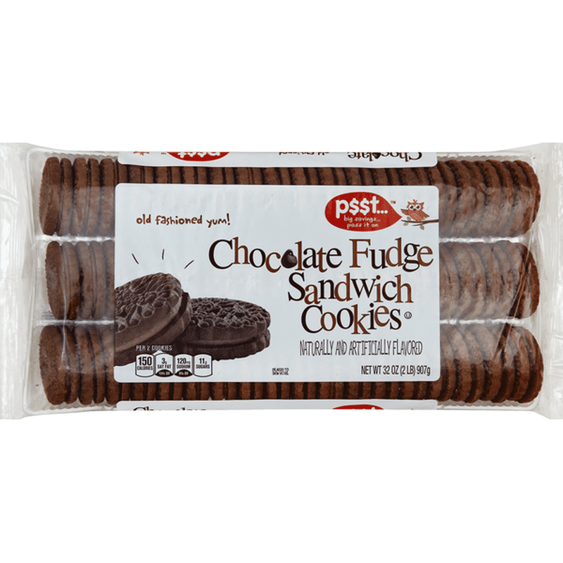 Psst... Cookies, Sandwich, Chocolate Fudge (32 oz) Instacart