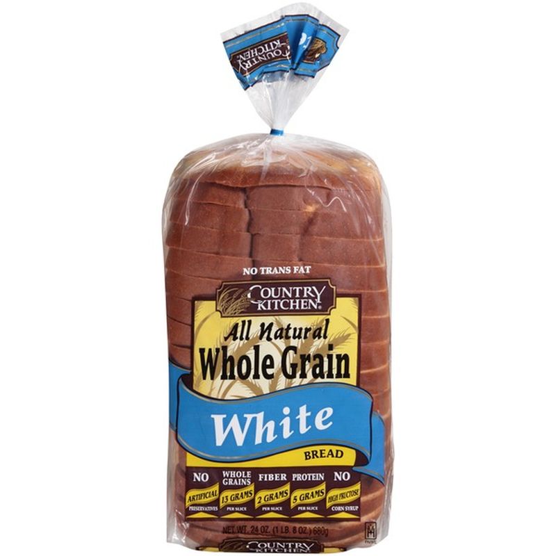 Country Kitchen All Natural Whole Grain White Bread (24 oz) - Instacart