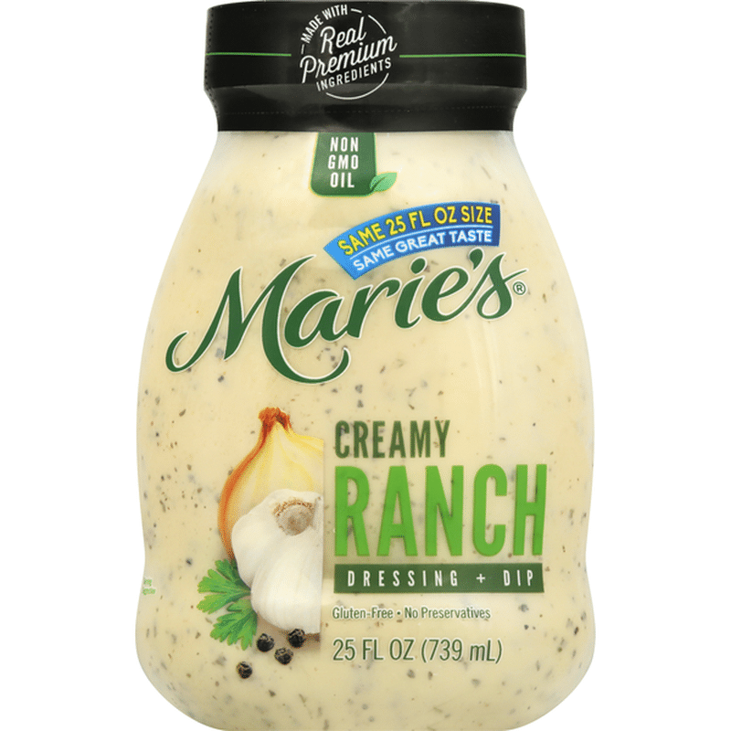 Marie's Dressing + Dip, Creamy Ranch (25 fl oz) - Instacart
