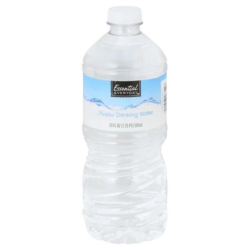 Essential Everyday Water, Drinking, Purified (20 oz) - Instacart