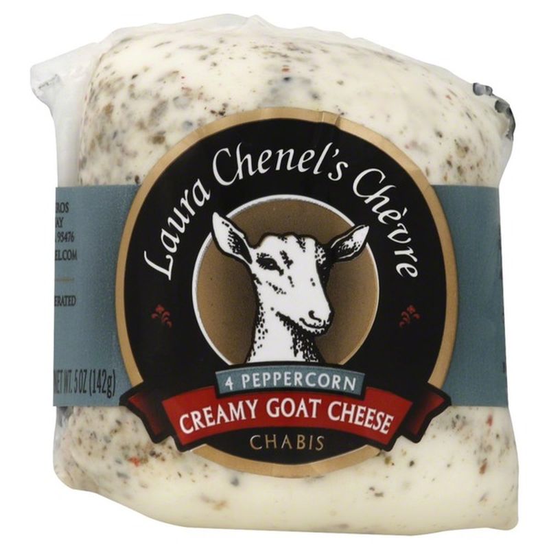 Laura Chenel's Chèvre Four Peppercorn Fresh Goat Cheese Chabis (5 oz
