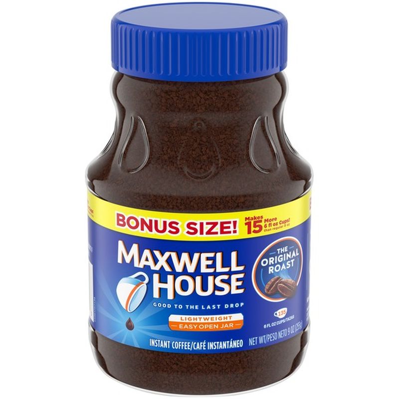 Maxwell House Original Roast Instant Coffee (9 Oz) - Instacart