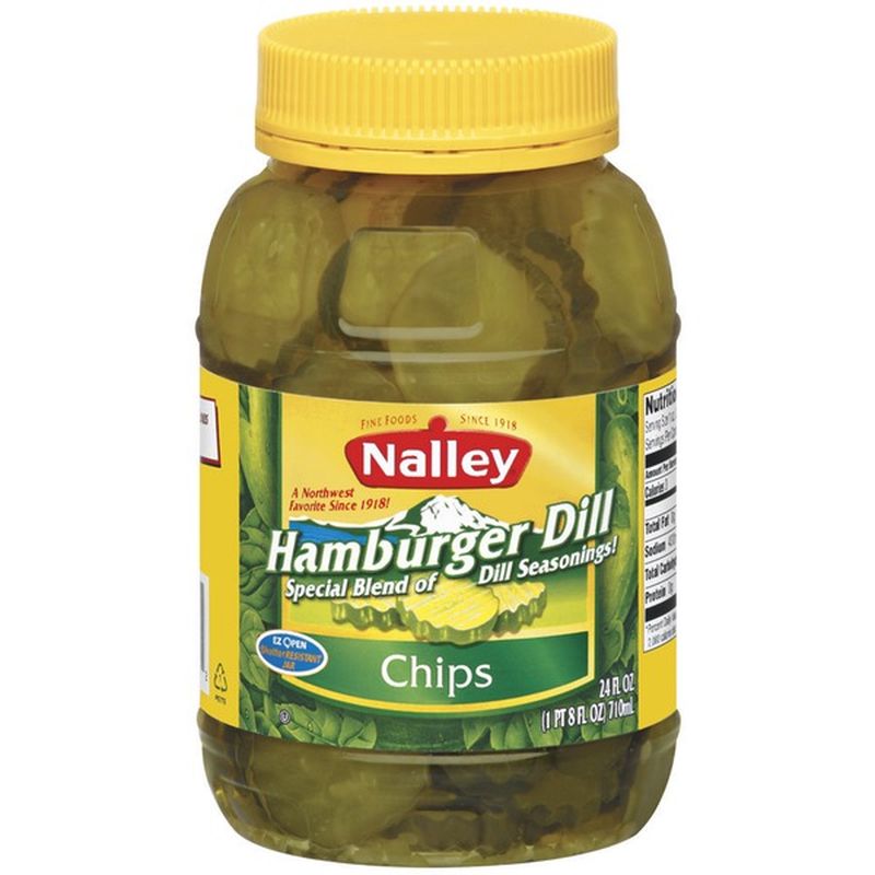 Nalley Hamburger Dill Chips Pickles (24 oz) Instacart