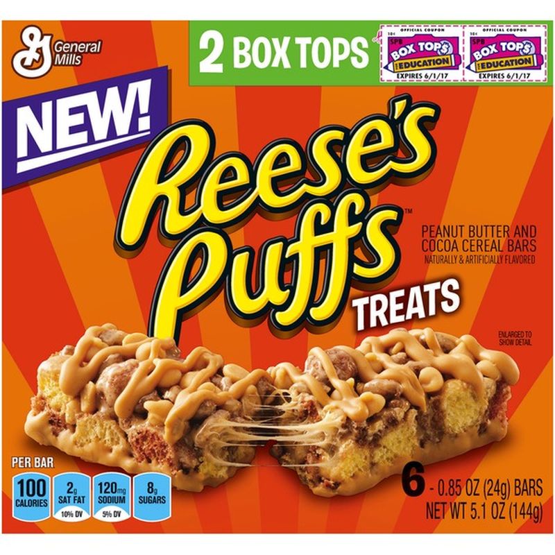 Reese's Puffs Peanut Butter & Cocoa Treats (0.85 oz) Instacart